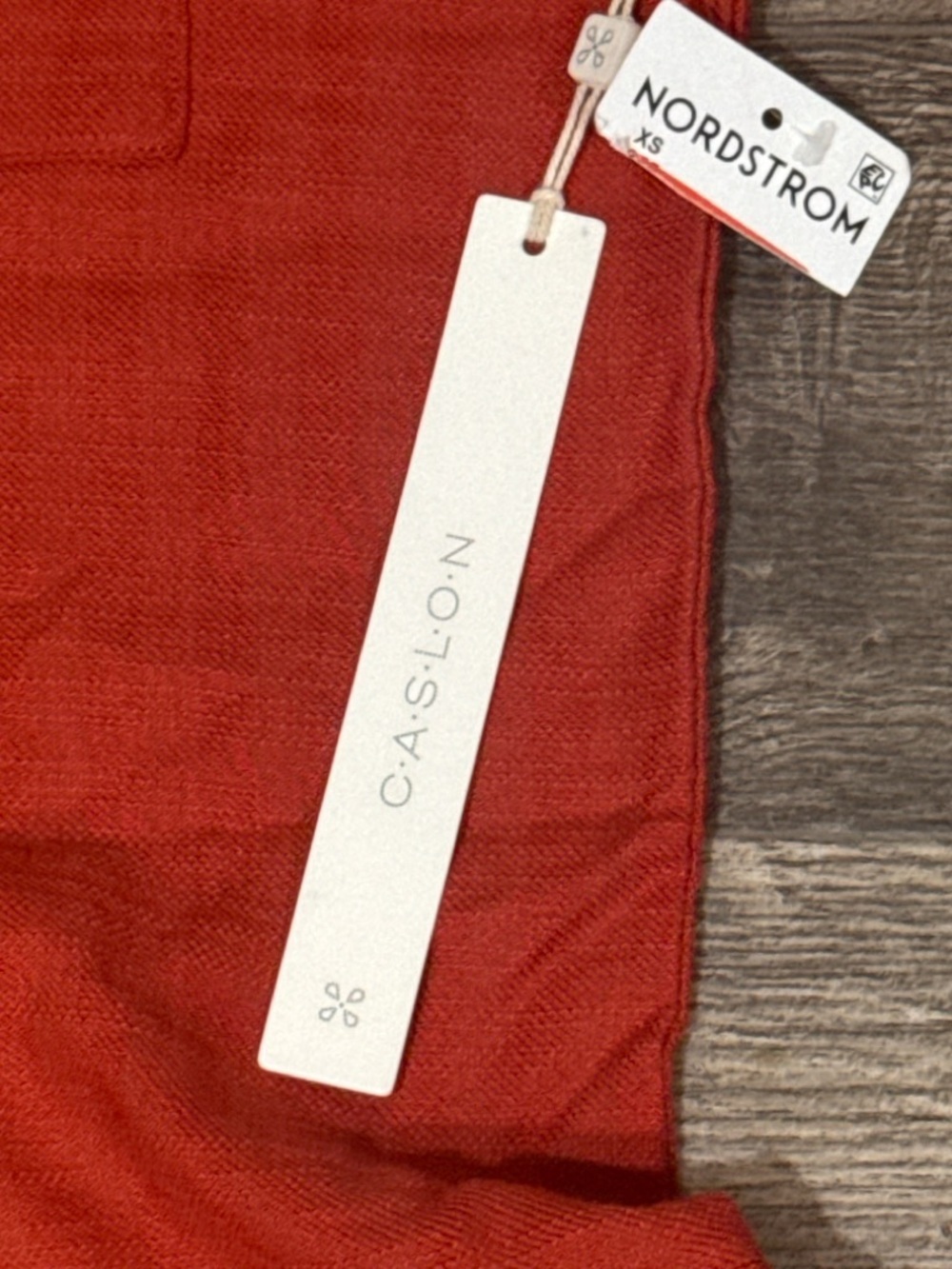 Caslon Rust Button-Front Mini Dress - Picture 4 of 7